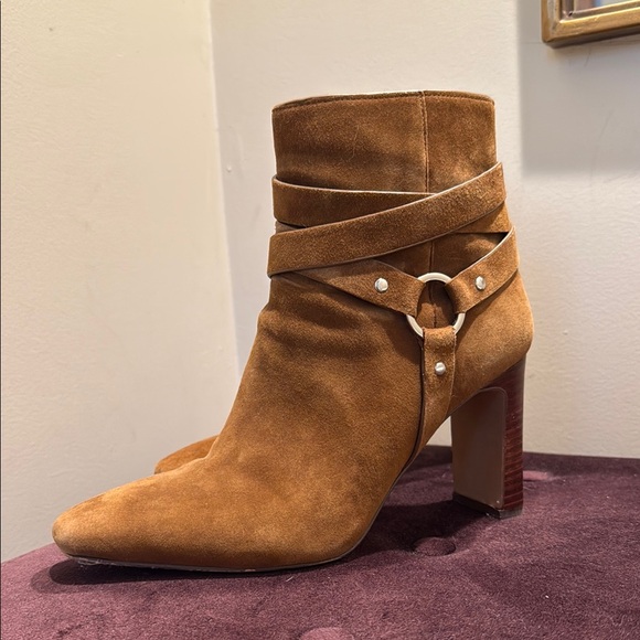 Brown Suede Ankle Boots - Picture 1 of 2